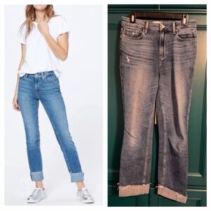 Paige High Rise Cindy Straight Leg Jeans in Tina wash sz 29